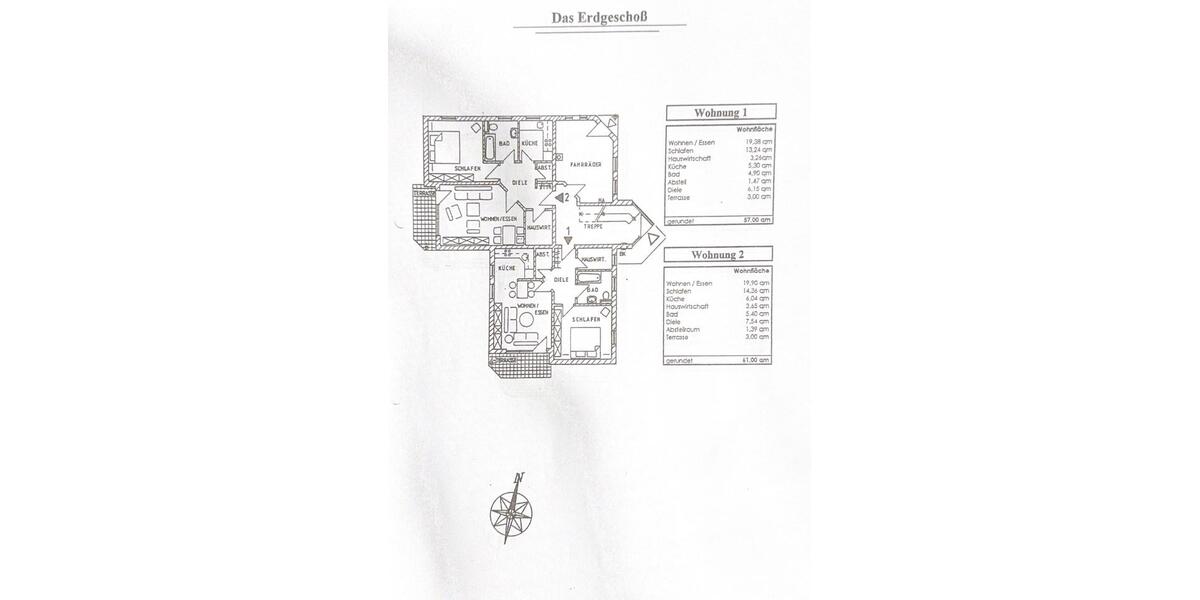 Erdgeschoßwohnung Gräfenhainichen - 2 Zimmer, 61 m&sup2;, 65.850&euro; | Angebot:27718064