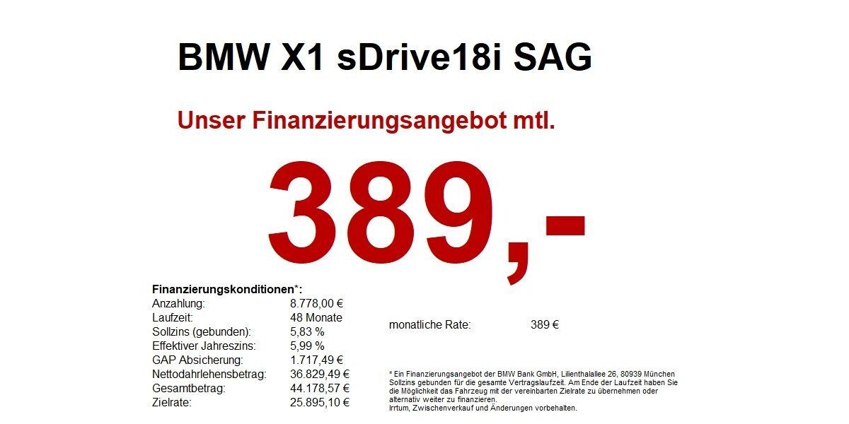 BMW X1 9.756 km 43.890 &euro; Erbach 64711