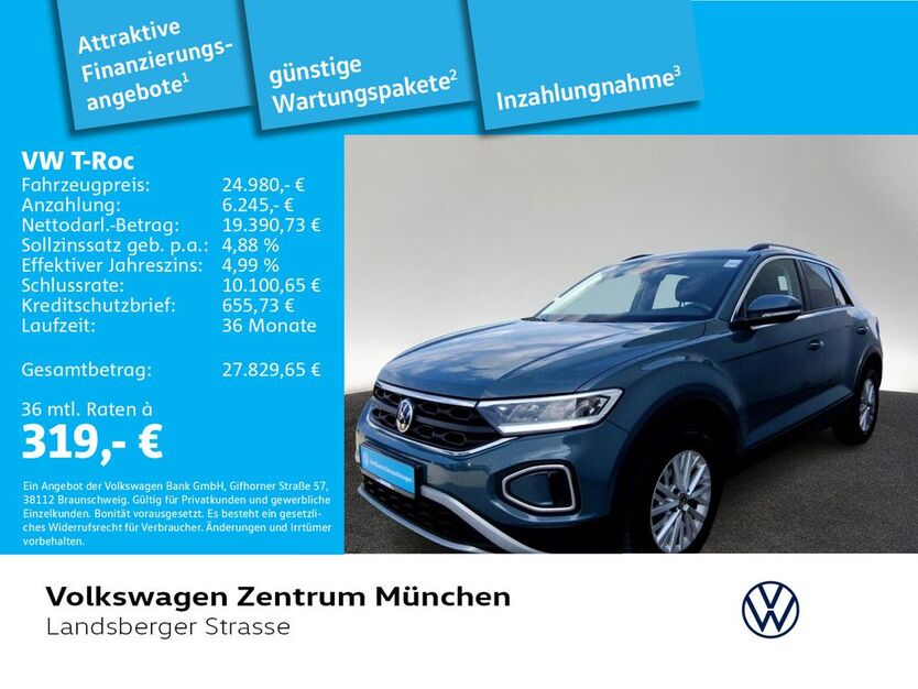 VW T-Roc 24.358 km 24.481 € München 80687