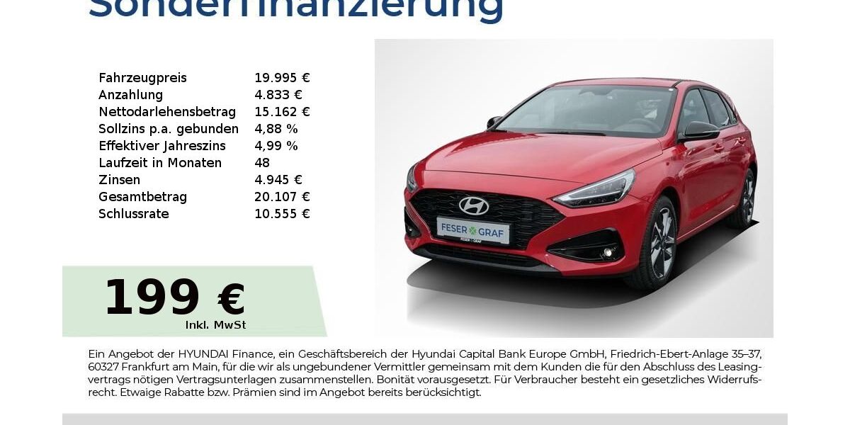 Hyundai i30 10.302 km 19.995 &euro; Fürth 90763
