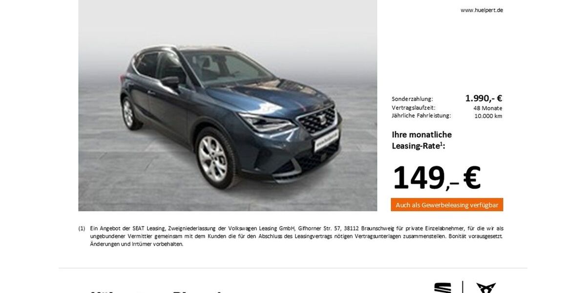 Seat Arona 17.317 km 22.333 &euro; Dortmund 44269
