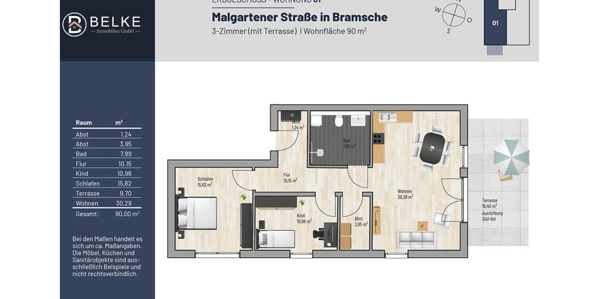 Gewerbeobjekt Bramsche - 3 Zimmer, 1.170&euro; | Angebot:22992537