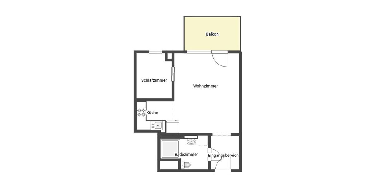 Etagenwohnung Stuttgart Weilimdorf - 2 Zimmer, 41 m&sup2;, 210.000&euro; | Angebot:26319370
