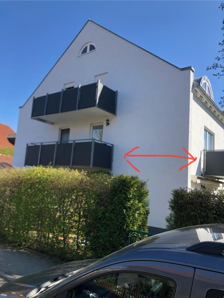 Möblierte 2-Raum-Wohnung mit zwei Balkone in Ingolstadt