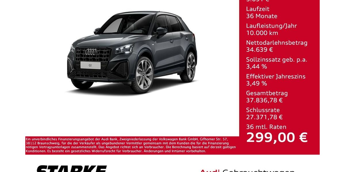 Audi Q2 3.386 km 39.730 &euro; Osnabrück 49080