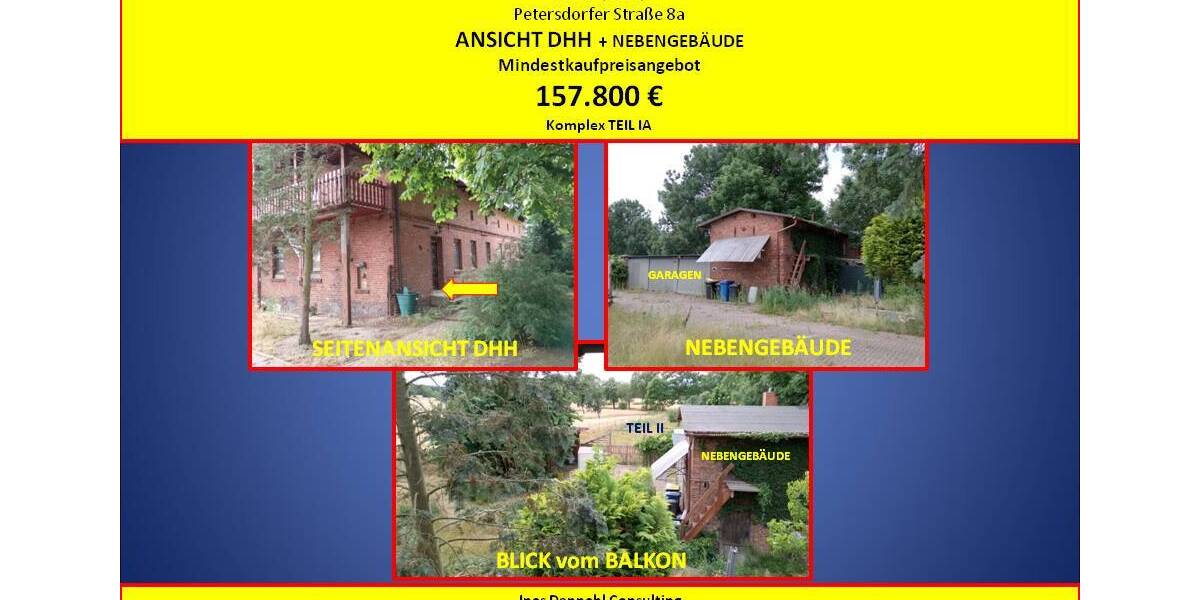 Doppelhaushälfte Zeschdorf Petershagen - 5 Zimmer, 210 m&sup2;, 157.000&euro; | Angebot:26418741