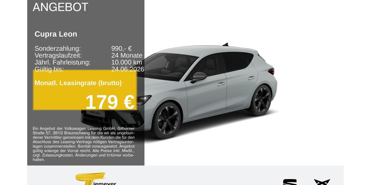 Cupra Leon 11.531 km 29.730 &euro; Plettenberg 58840