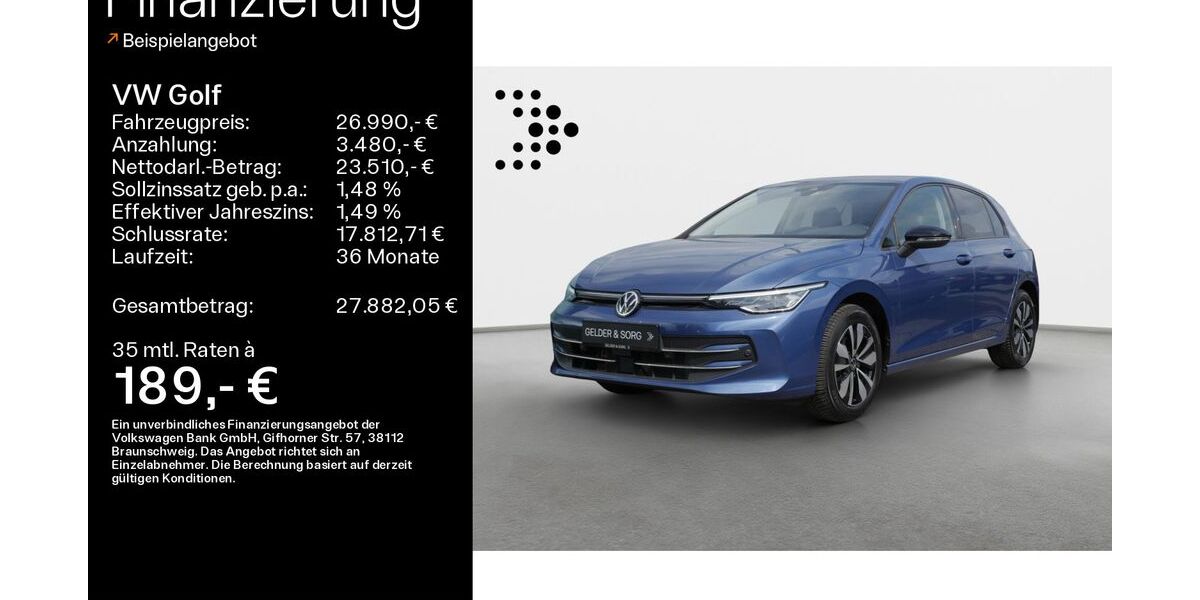VW Golf 16.500 km 26.990 &euro; Ebern 96106