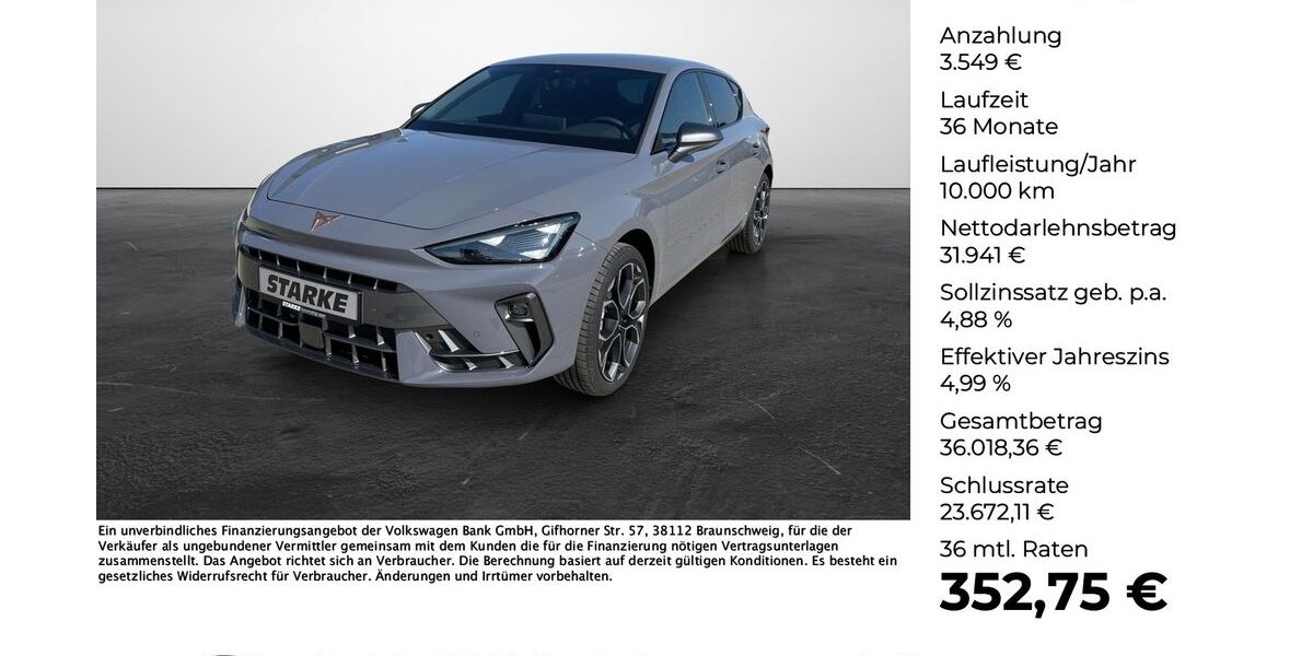 Cupra Leon 7.500 km 34.550 &euro; Vechta 49377