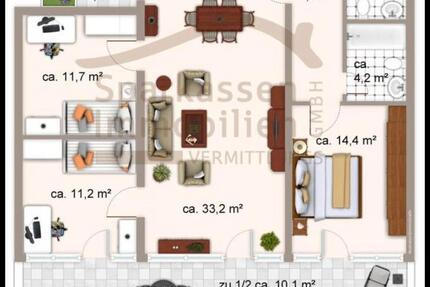 Wohnung Taufkirchen - 4 Zimmer, 104 m&sup2;, 560.000&euro; | Angebot:26758739