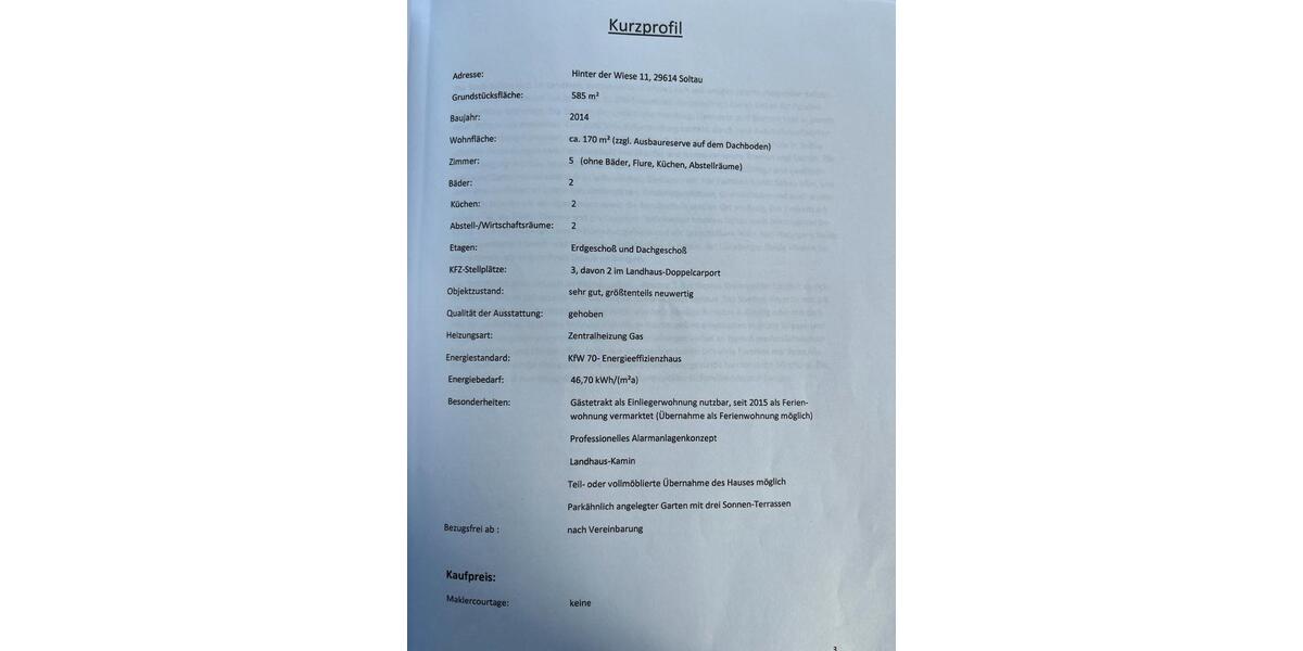 Einfamilienhaus Soltau - 6 Zimmer, 170 m&sup2;, 659.000&euro; | Angebot:26165727