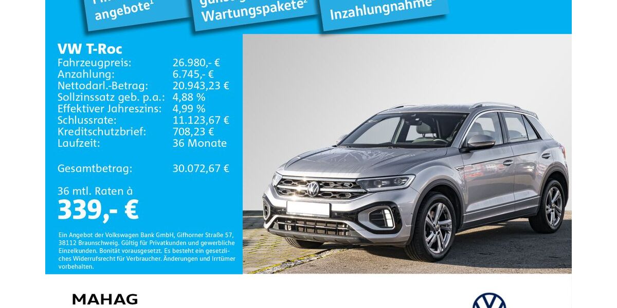 VW T-Roc 52.517 km 25.992 &euro; Dachau 85221