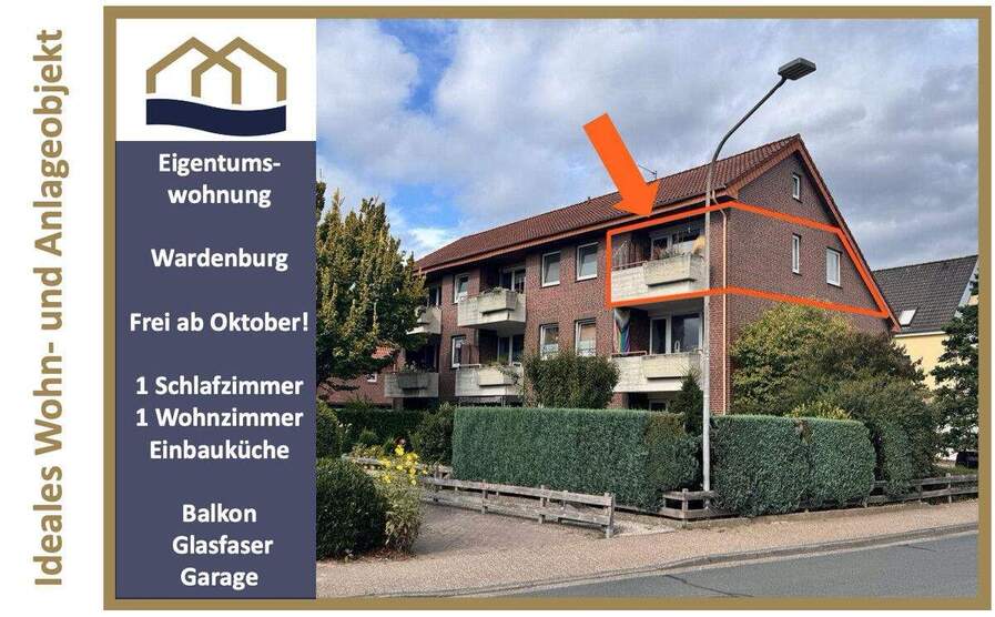 Charmante Dachgeschosswohnung in Wardenburg - ideal für Singles oder Investoren 2 zimmer