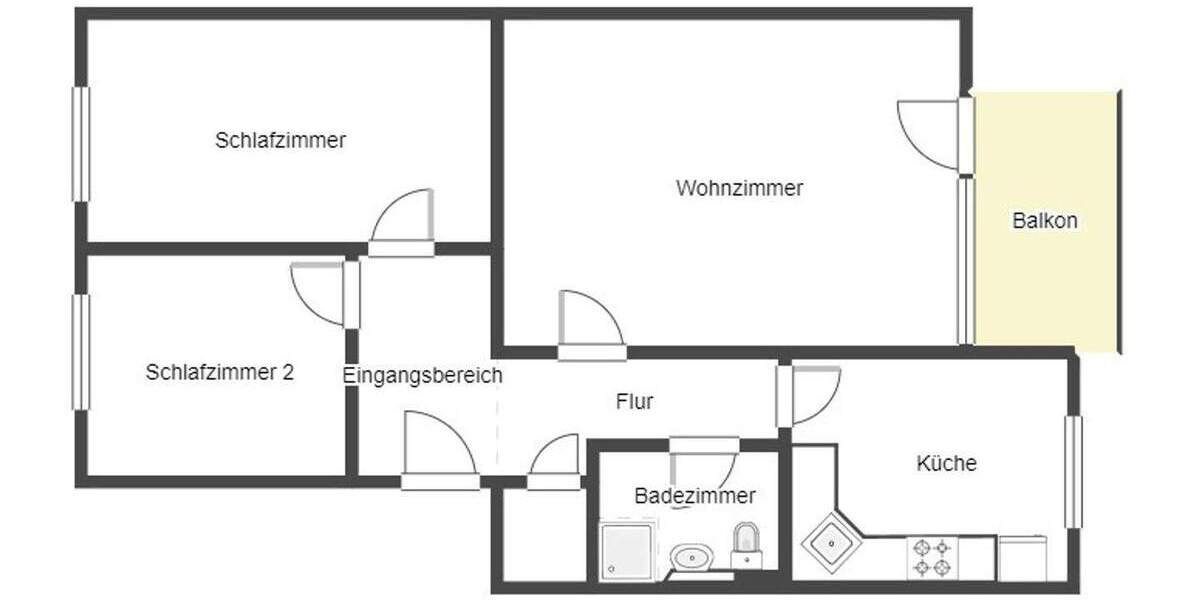 Etagenwohnung Leck - 3 Zimmer, 71 m&sup2;, 130.000&euro; | Angebot:25567226