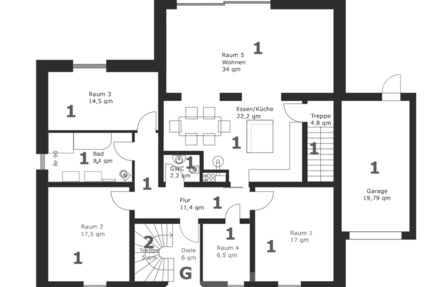 Wohnung Weyhe - 5 Zimmer, 149 m&sup2;, 566.200&euro; | Angebot:25630487