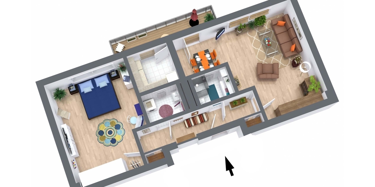 PRAKTISCHE HOCHPARTERRE-WOHNUNG MIT GROSSEM BALKON IM BEGEHRTEN BAYERISCHEN VIERTEL! 2 zimmer