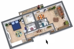 PRAKTISCHE HOCHPARTERRE-WOHNUNG MIT GROSSEM BALKON IM BEGEHRTEN BAYERISCHEN VIERTEL! 2 zimmer