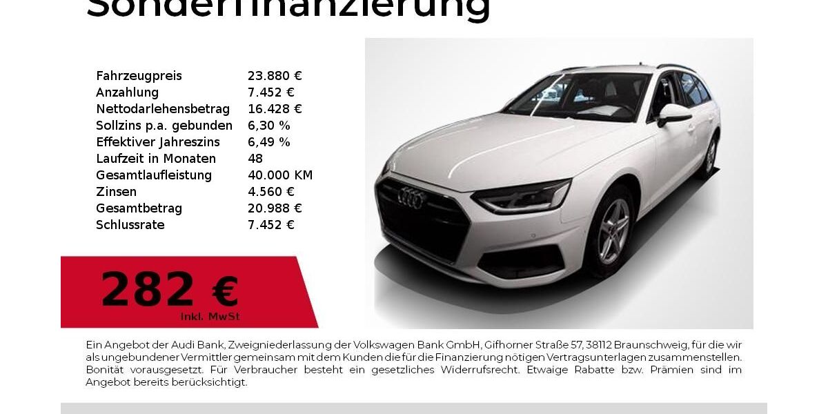 Audi A4 45.200 km 23.880 &euro; Nürnberg 90411