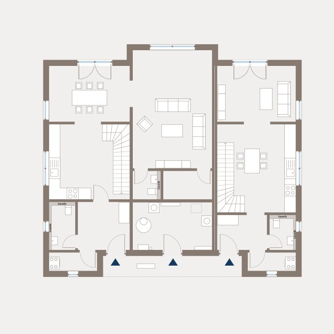 Komfort und Privatsphäre im Doppelhaus 15 zimmer