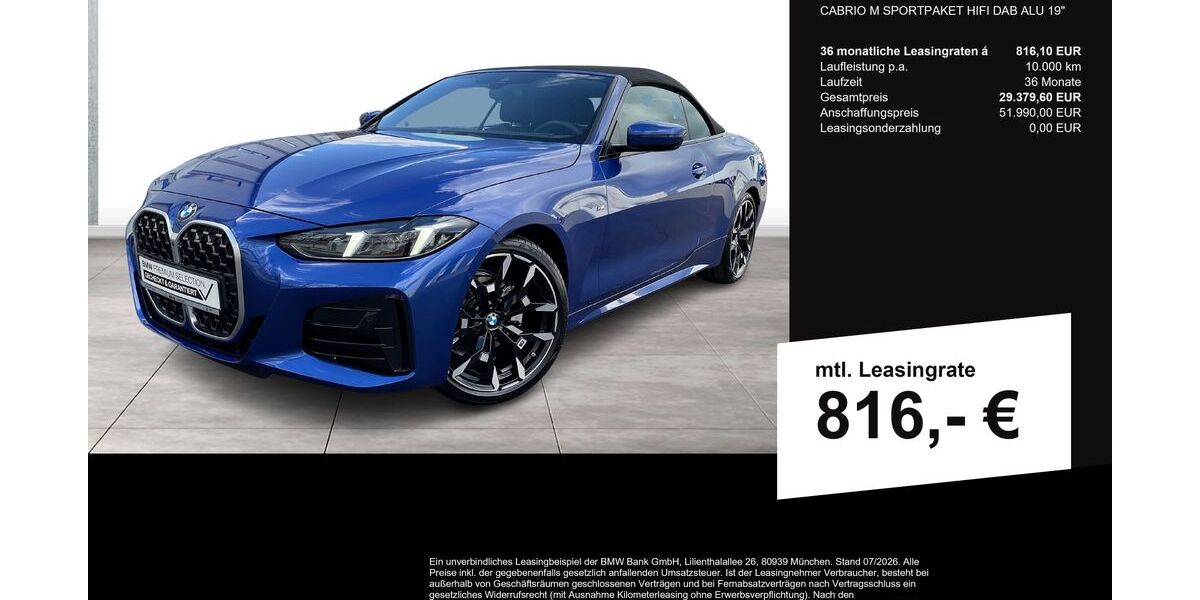 BMW 420 5.643 km 51.990 &euro; Siegen 57076