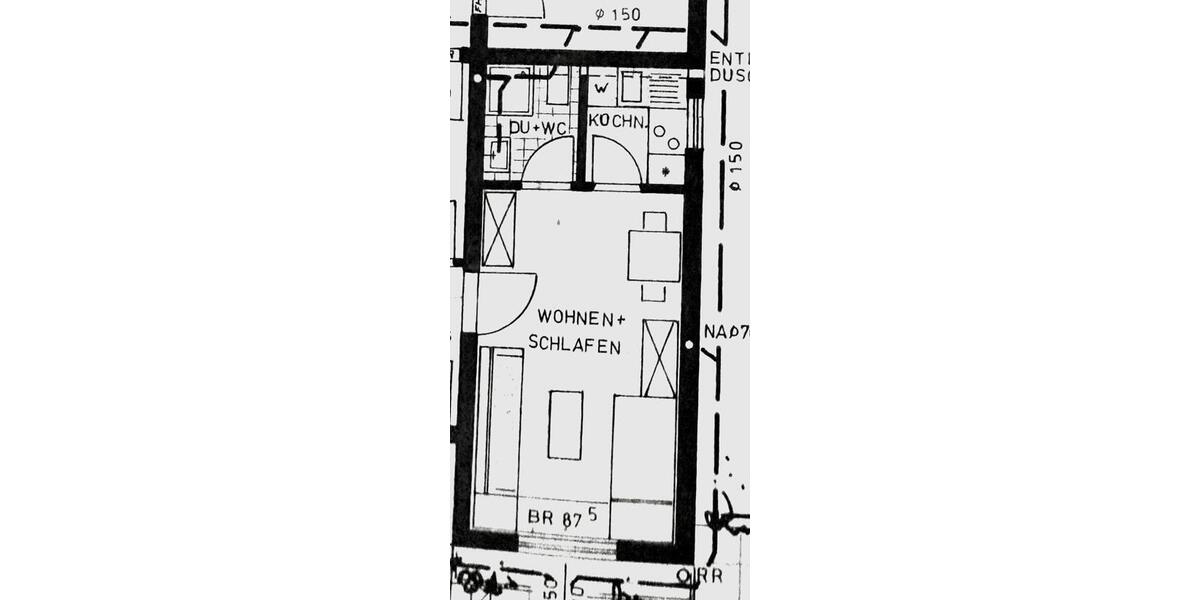 Erdgeschoßwohnung Oberderdingen - 1 Zimmer, 22 m&sup2;, 500&euro; | Angebot:25851467