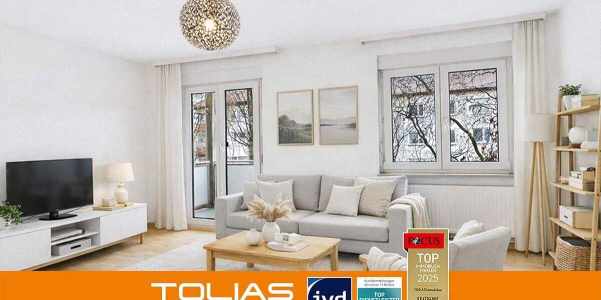 Etagenwohnung Fellbach - 3 Zimmer, 60 m&sup2;, 250.000&euro; | Angebot:25462662