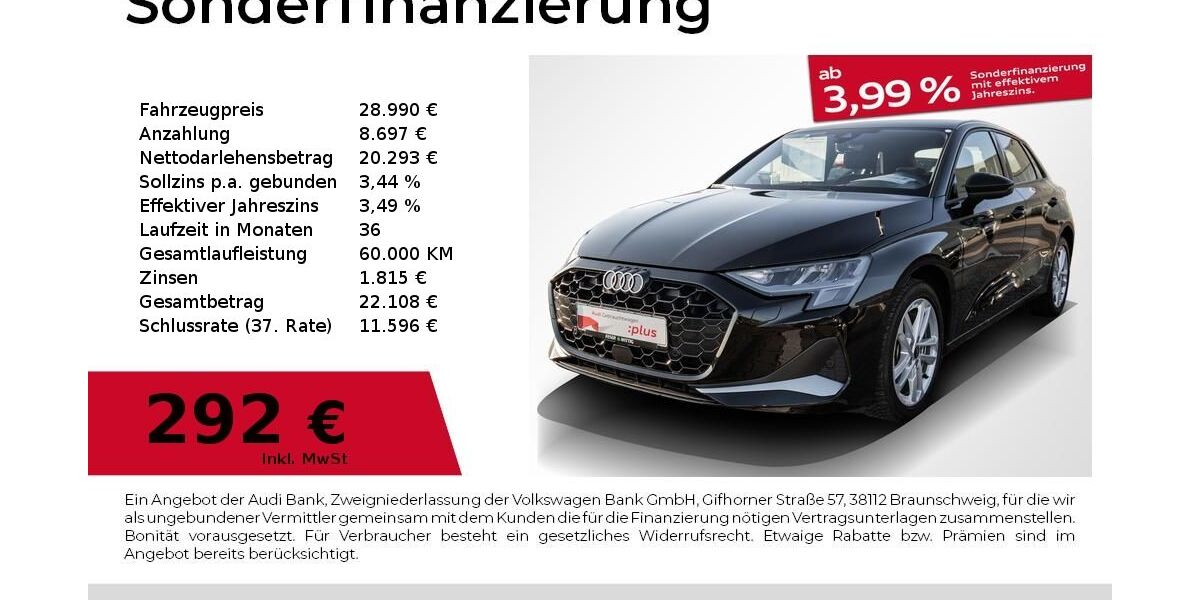 Audi A3 22.980 km 28.490 &euro; Bernburg 06406