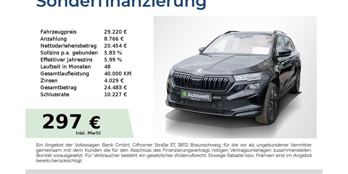 Skoda Karoq 63.250 km 28.740 &euro; Nürnberg 90431