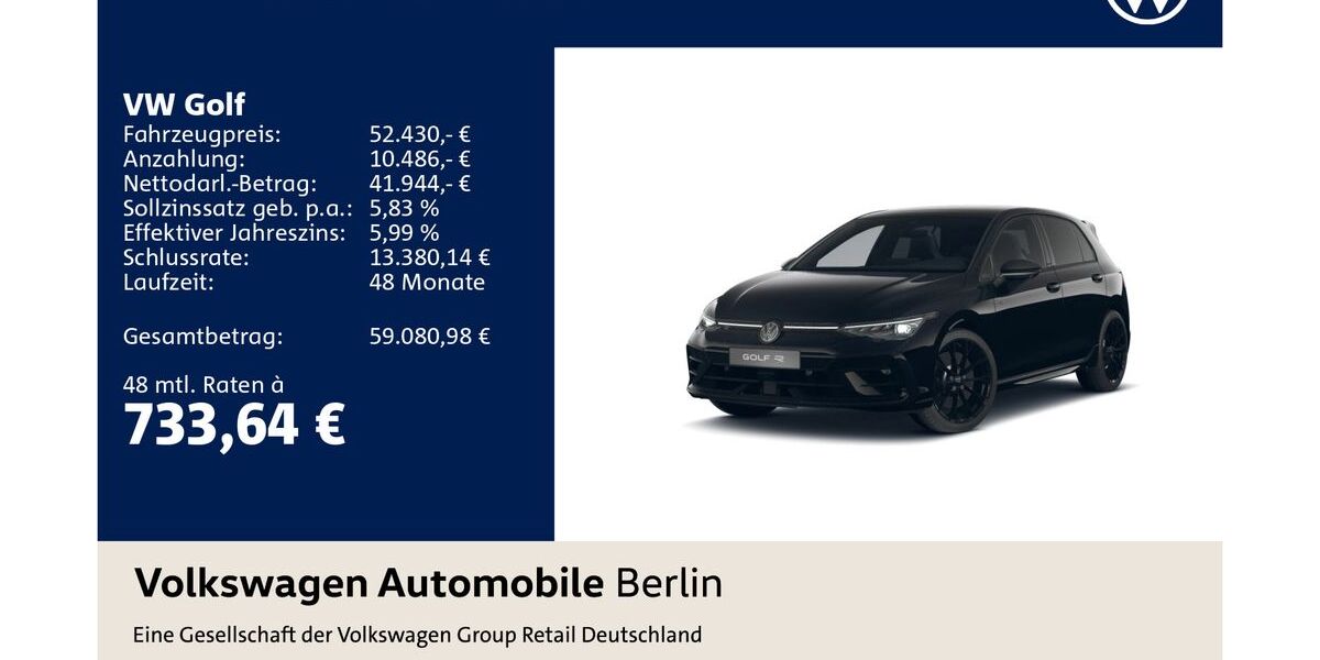 VW Golf 25.998 km 52.430 &euro; Berlin 12681