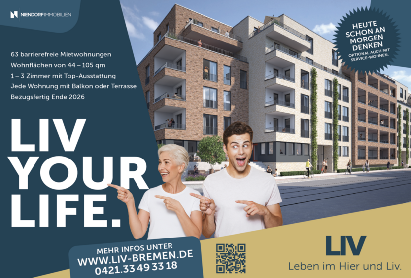 Wohnung zum Mieten in Bremen 1.395 € 87 m² 3 zimmer