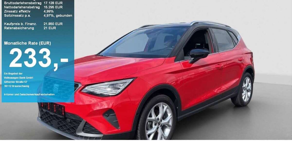 Seat Arona 7.450 km 21.850 &euro; Schwäbisch Gmünd-Lindach 73527