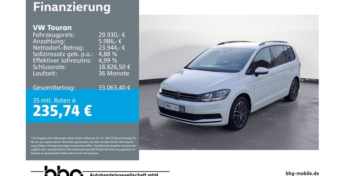 VW Touran 62.078 km 28.990 &euro; Ettlingen 76275