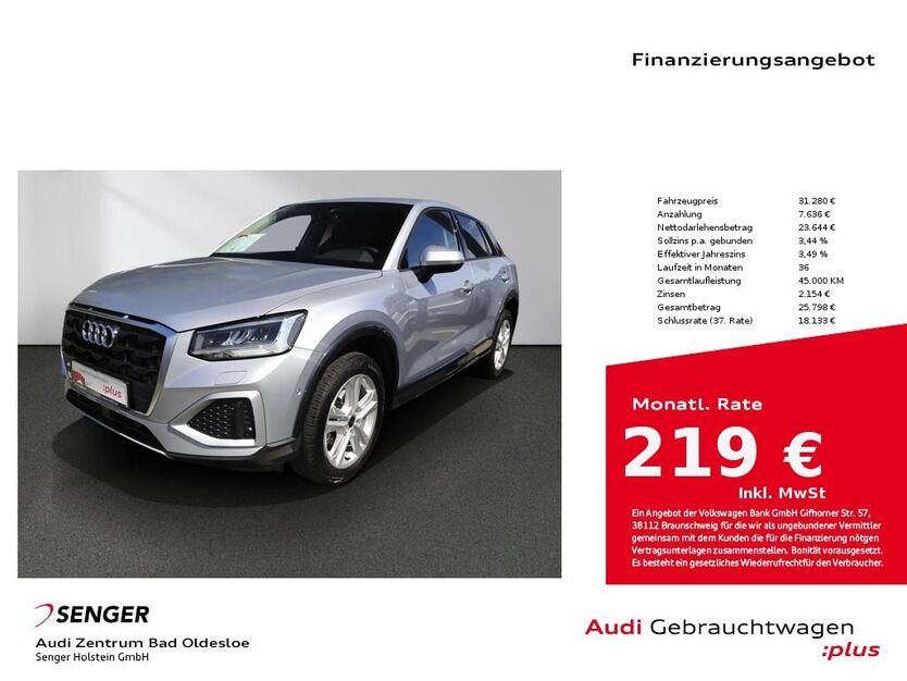Audi Q2 11.995 km 30.580 € Bad Oldesloe 23843