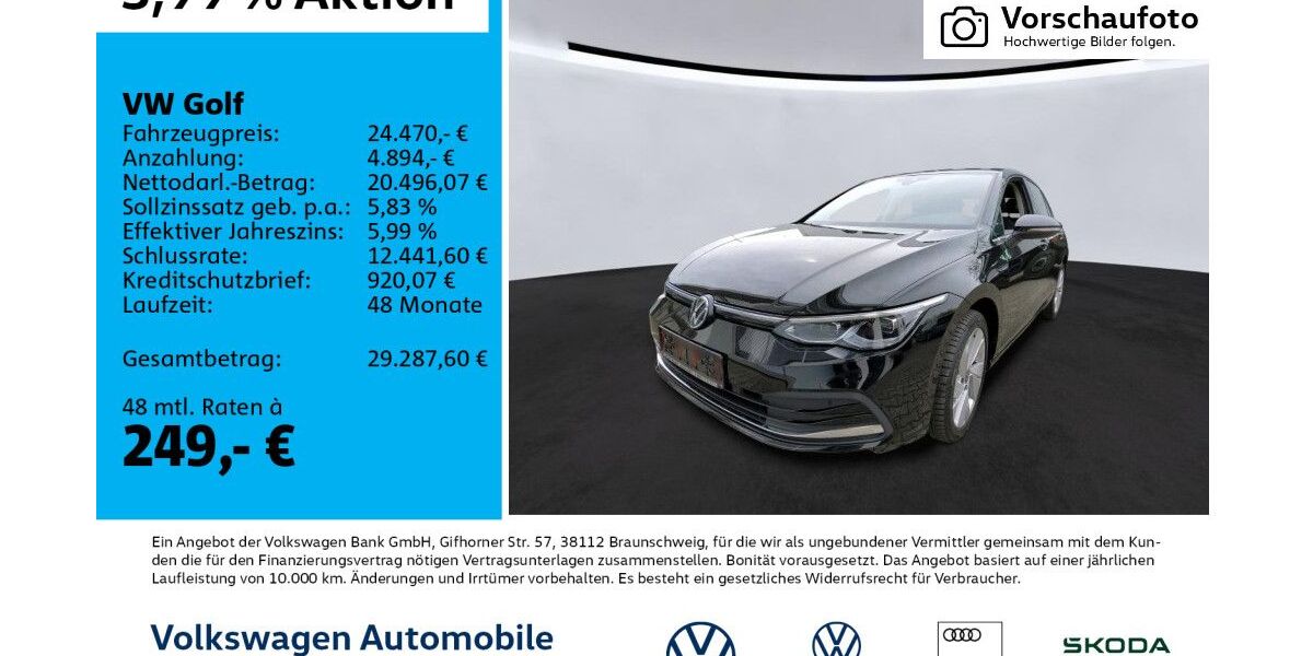 VW Golf 41.190 km 24.470 &euro; Leipzig 04277