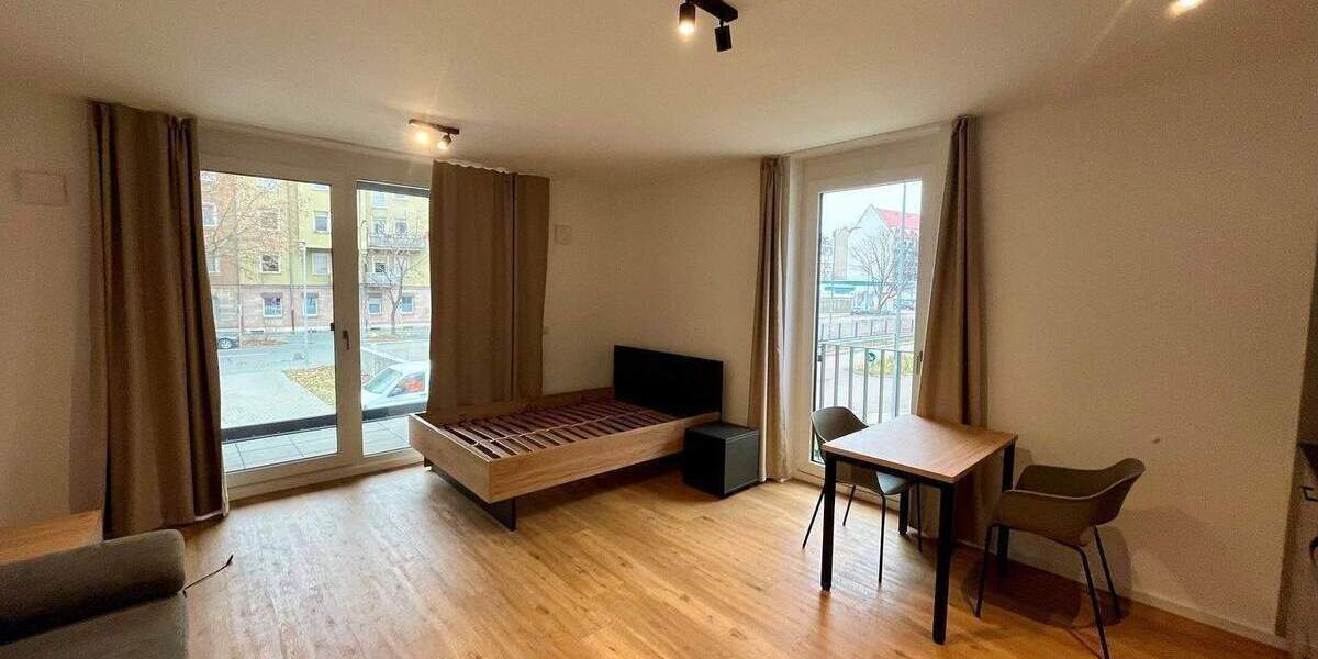 Helle, möblierte 1-Zimmer-Neubau-Wohnung mit Balkon! 1 zimmer
