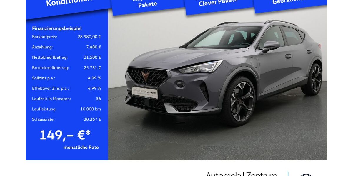 Cupra Formentor 39.823 km 27.980 € Leverkusen 51379