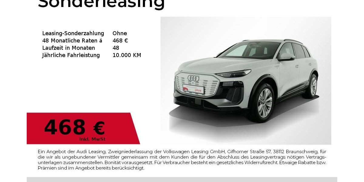 Audi Q6 e-tron 4.979 km 52.740 € Nürnberg 90411