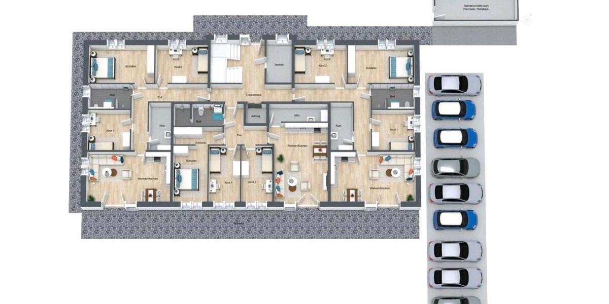 Etagenwohnung Soltau - 3 Zimmer, 90 m&sup2;, 1.100&euro; | Angebot:25519817