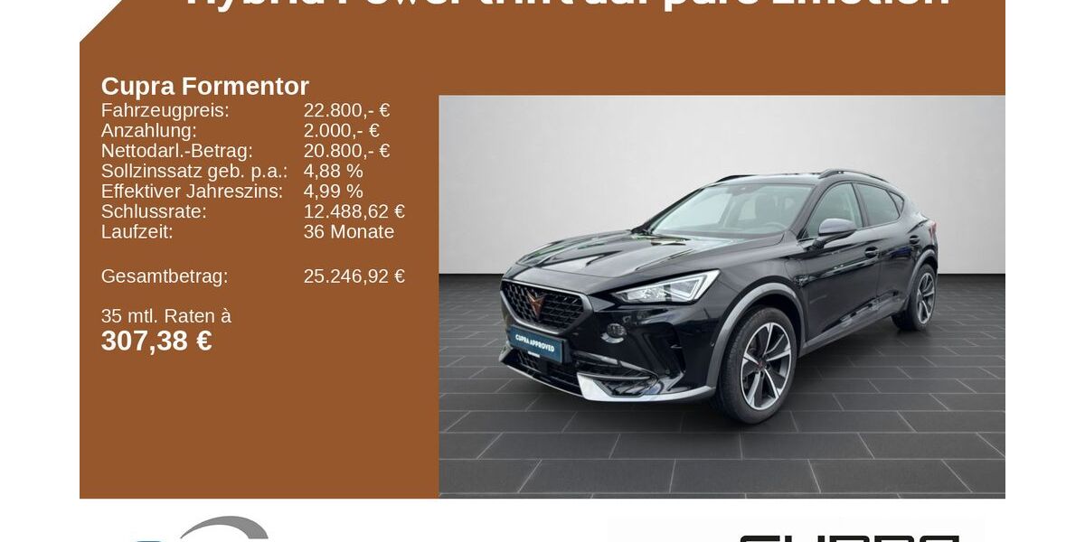Cupra Formentor 45.268 km 22.650 &euro; Simmern 55469