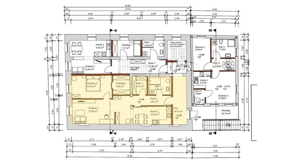 Etagenwohnung Grafenau Frauenberg - 2 Zimmer, 70 m&sup2;, 560&euro; | Angebot:26535721