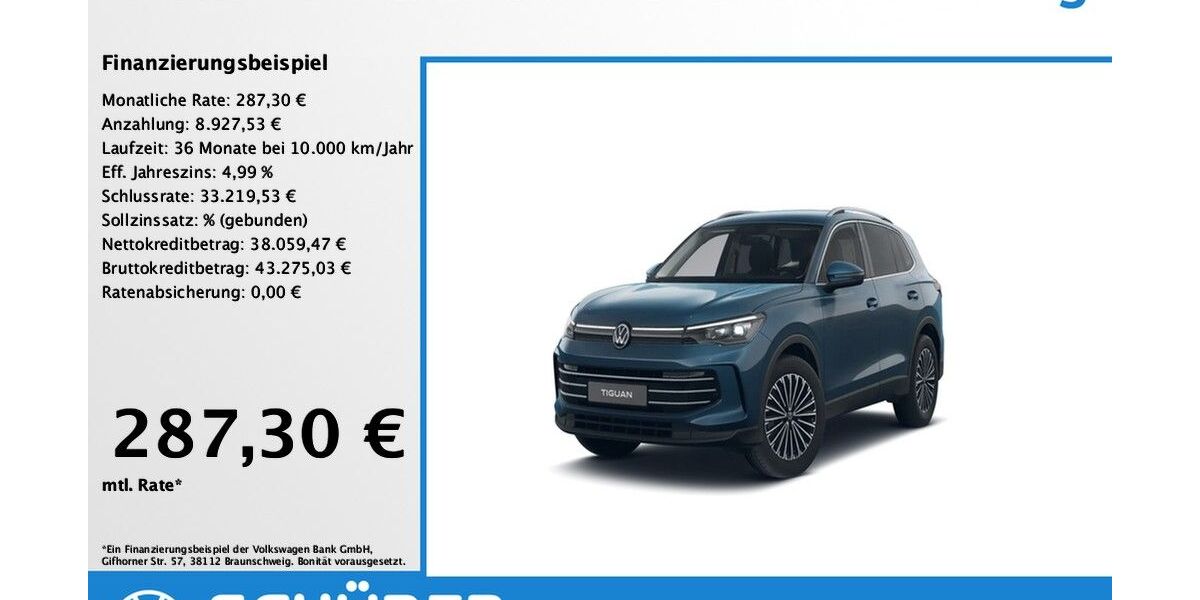 VW Tiguan 2.919 km 47.987 &euro; Dießen am Ammersee 86911