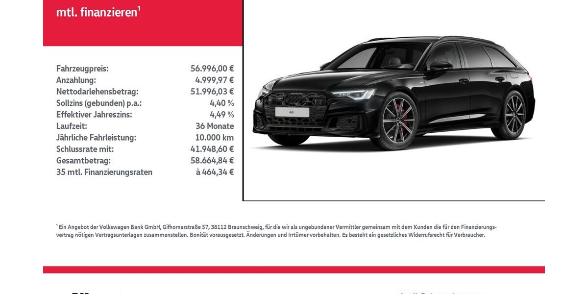Audi A6 22.163 km 56.996 &euro; Nordhausen 99734