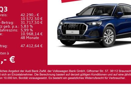Audi Q3 14.100 km 42.290 &euro; Gersthofen 86368