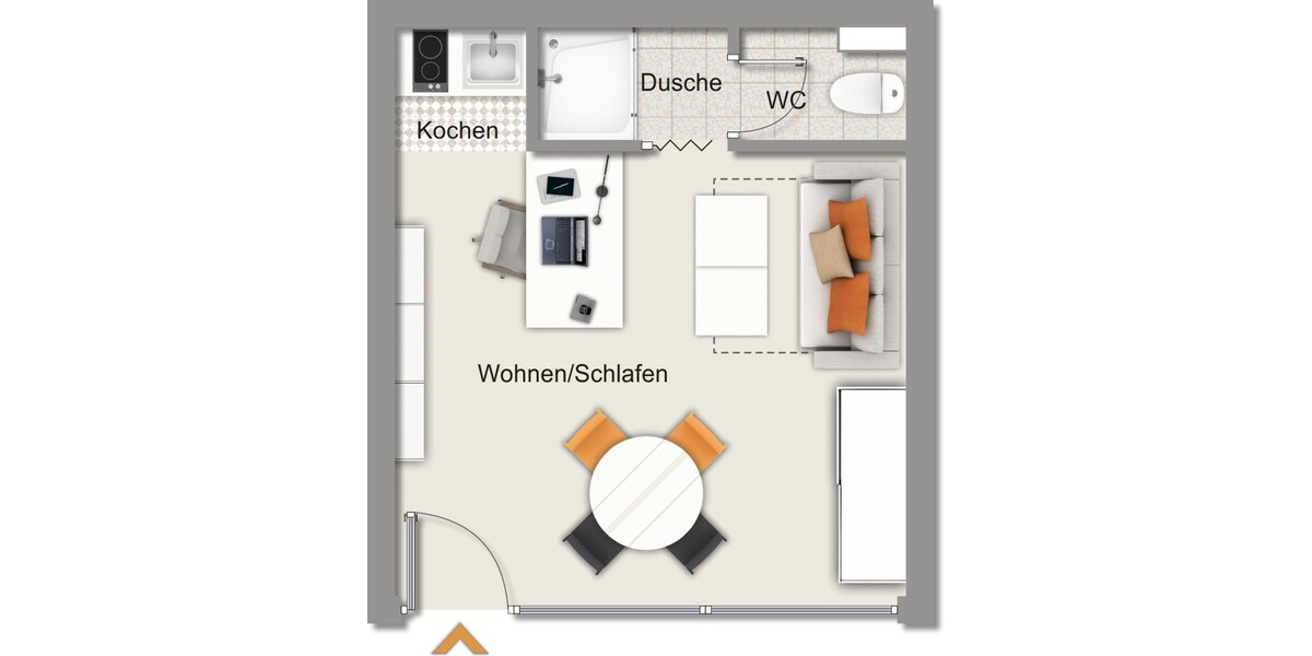 albero:) Penthouse-Feeling am Main: Maisonette + Apartment 3 zimmer