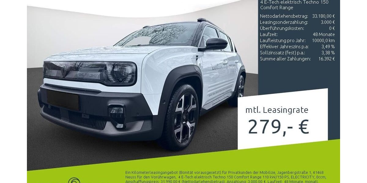 Renault R 4 5.000 km 31.489 &euro; Borken 46325
