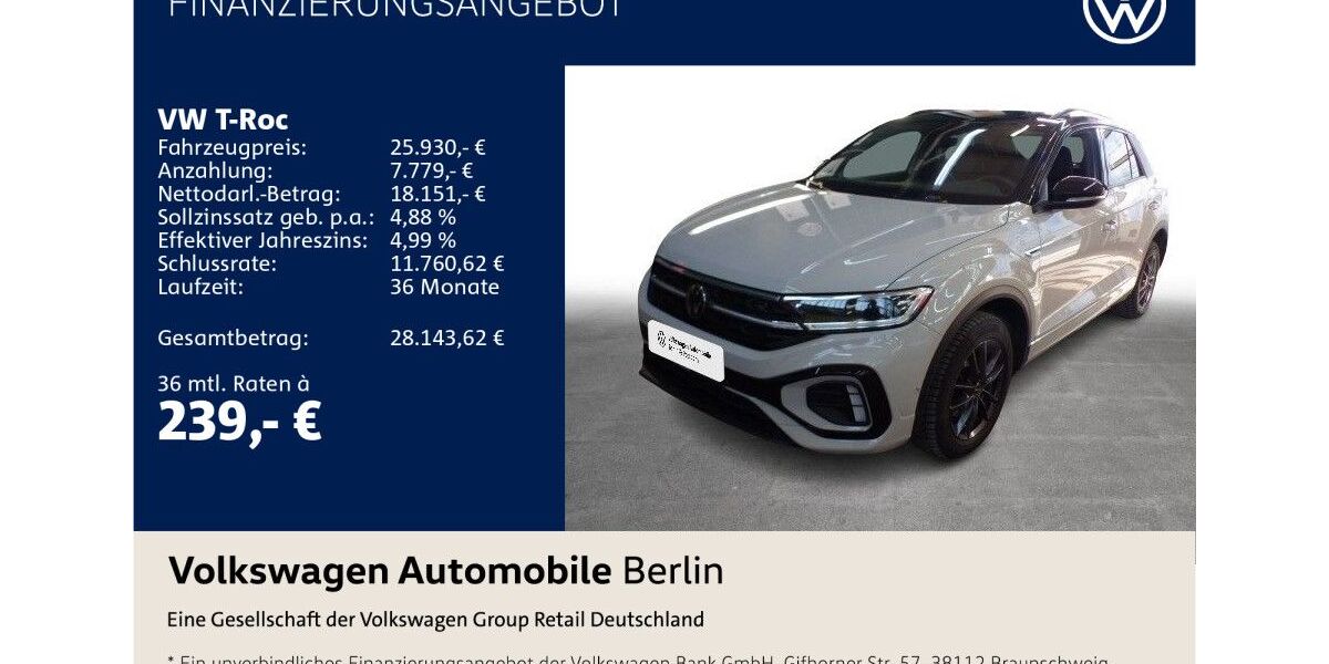 VW T-Roc 61.131 km 25.930 &euro; Berlin 10587