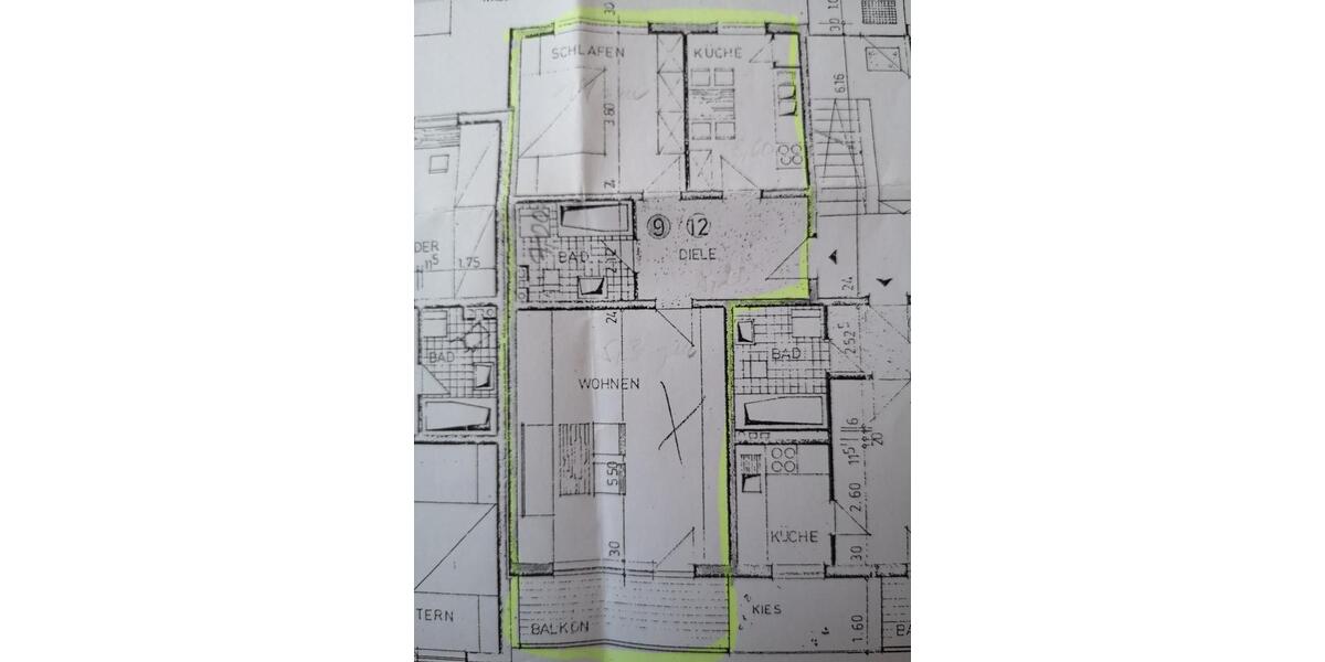Etagenwohnung Gerbrunn - 2 Zimmer, 64 m&sup2;, 730&euro; | Angebot:26429022