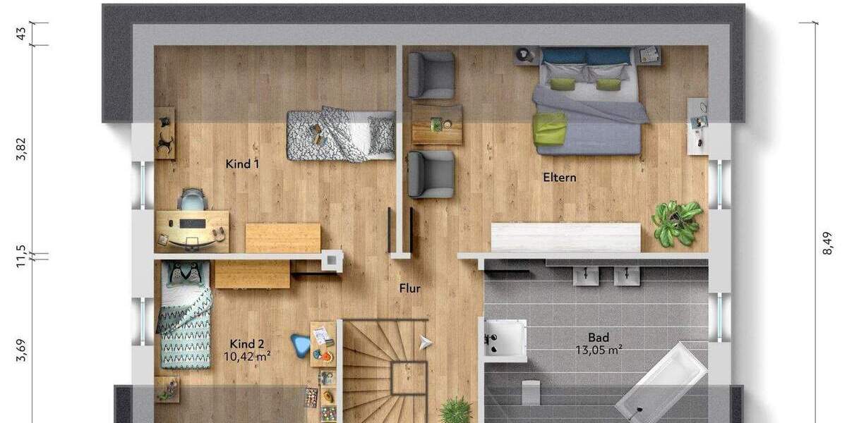 Einfamilienhaus Visbek - 5 Zimmer, 137 m&sup2;, 379.000&euro; | Angebot:25677142