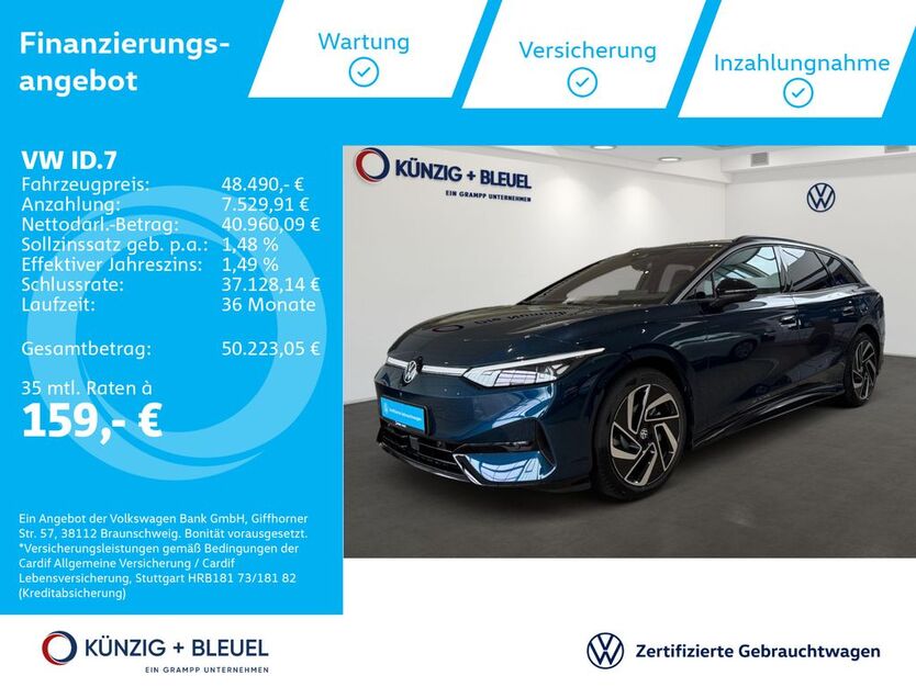 VW ID.7 15.956 km 48.490 € Aschaffenburg 63741