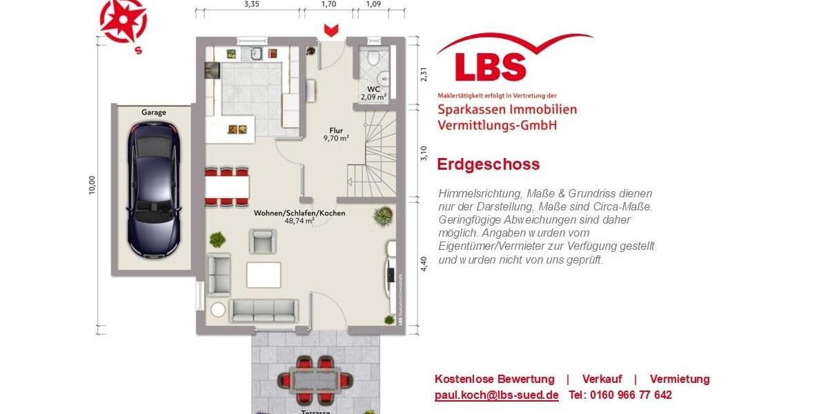 Doppelhaushälfte Grafing bei München - 5 Zimmer, 164 m&sup2;, 2.475&euro; | Angebot:26047288